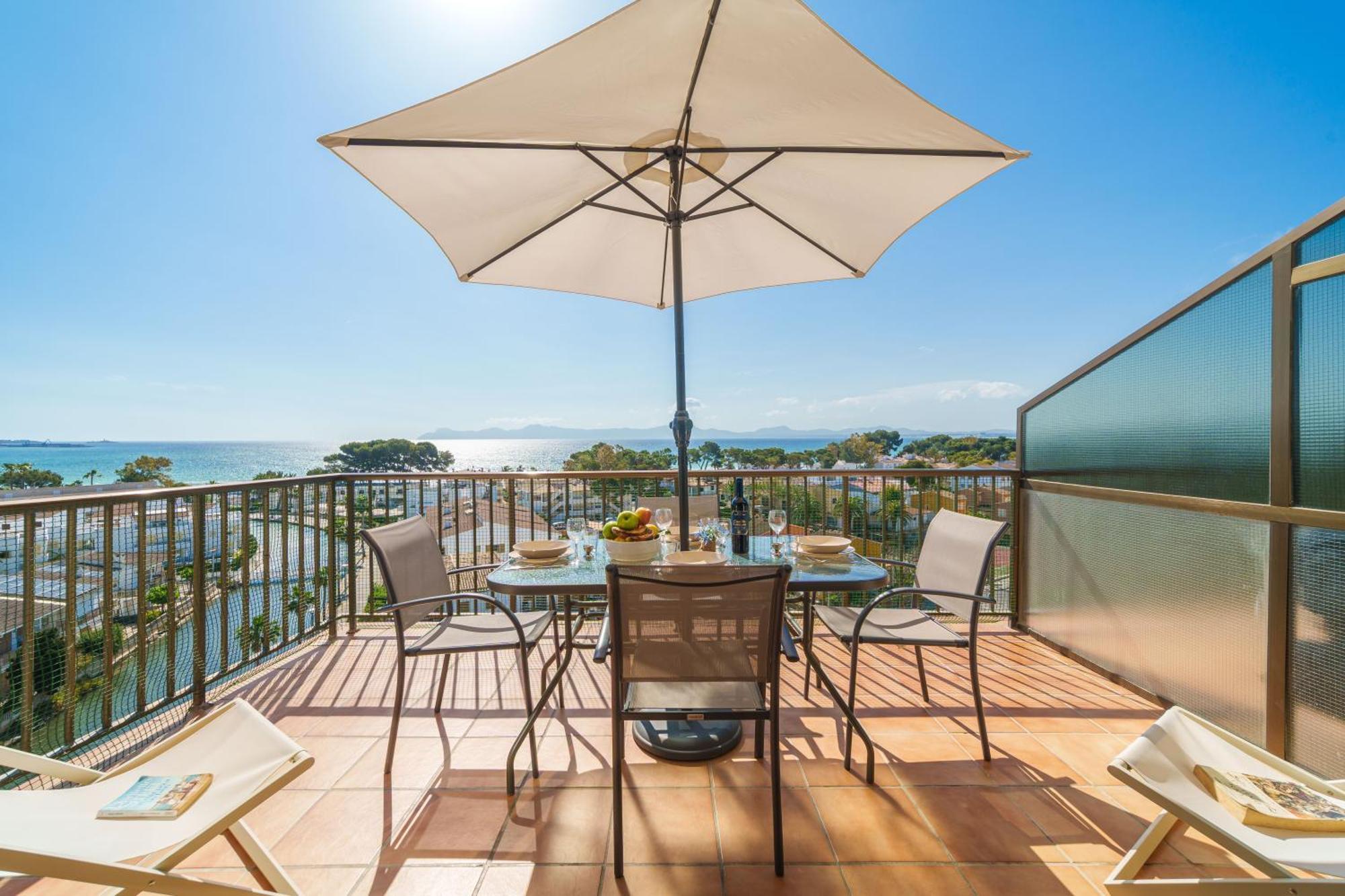 Apartment The Shell Ii, Beach Views And Pool 阿尔库迪亚 外观 照片